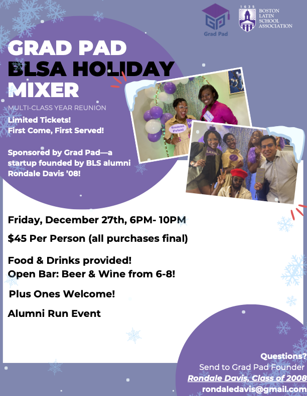 holiday mixer flyer social media